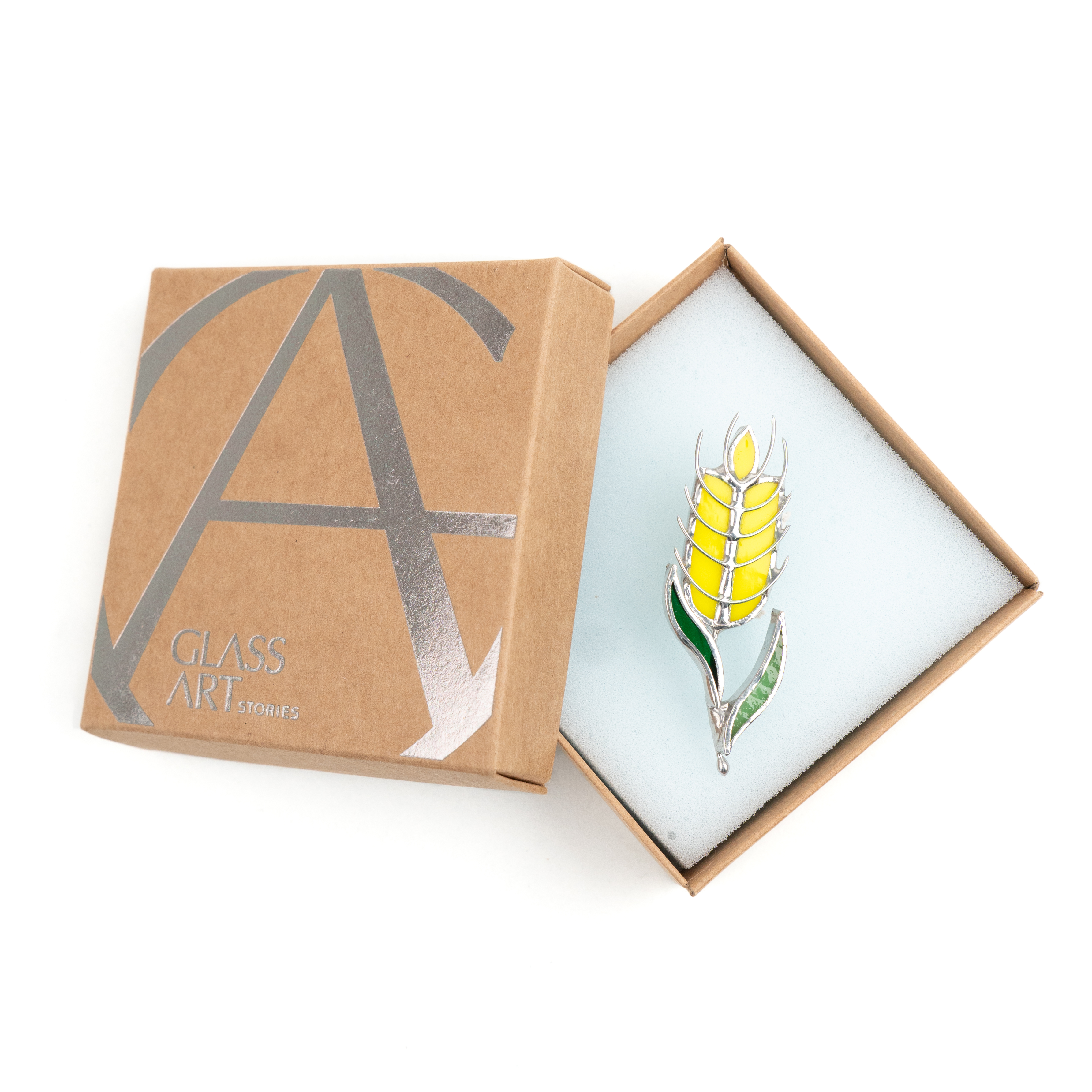 Картинка Брошка скляна